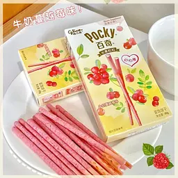 Японські палички Glico Pocky Heart Milk Cranberry 45г - мініатюра 4