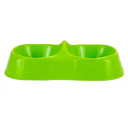 Миска подвійна для корма та води MPS Maya Double S Miz Col. 11.5×21.5x6 см  - мініатюра 3
