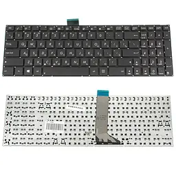 Клавіатура для ноутбука ASUS (X502, X551, X553, X555, S500, TP550) rus, black, без фрейма, з кріпленнями (оригінал)