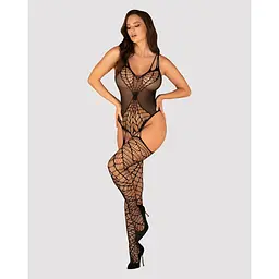 Ажурний бодістокінг під павутину Obsessive Bodystocking G325 Black S/M/L, чорний - мініатюра 3