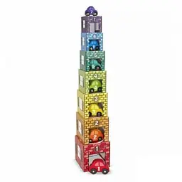Розвиваюча іграшка Melissa&Doug Набір блоків Автомобілі і гаражі (MD12435) - мініатюра 3