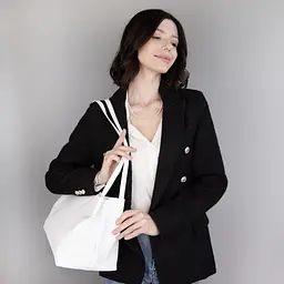 Сумка жіноча шкіряна Virginia Conti 04265 біла - мініатюра 2