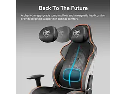 Компьютерное кресло для геймера Cougar NxSys Aero Black/Orange - миниатюра 11