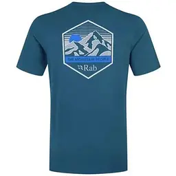 Футболка Rab Stance Mountain Peak Tee Blue M (1033-RB QCB-66-TMB-MED) - мініатюра 2