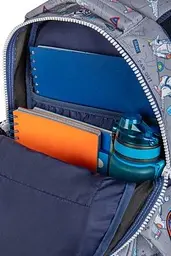 Набір: Рюкзак CoolPack Joy S Indian Zoo 21 л 39х28х15 см S сірий (E29541) + Пенал на блискавці CoolPack Clipper T-Rex з органайзером для ручок 20x14x3 см (F076853) - мініатюра 4