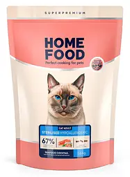 Гіпоалергенний корм для котів Home Food Морський коктейль 1,6кг