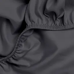 Простирадло Cosas на резинці сатин 80х160 smoky, антрацит (64Satin_Smoky_80x160x20) - мініатюра 3