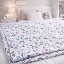 Підковдра MirSon Ranforce Elite Tiny Unicorn pink 110х140 см (2200012579954) - мініатюра 6