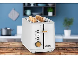 Тостер ECG ST 2768 Timber White - мініатюра 8