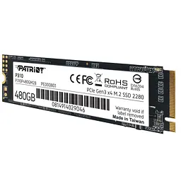 Накопичувач SSD M.2 2280 480GB Patriot (P310P480GM28) - мініатюра 3