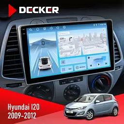 Штатная магнитола Hyundai i20 2009-2012 Decker D9-010 6x128, DSP, 4G, 2K Decker (НФ-00004310)