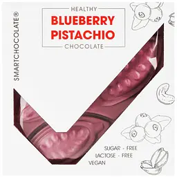 Шоколад SmartChocolate Blueberry&Pistachio без цукру 75 г (935119)