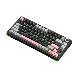 Клавіатура бездротова Aula S75 Pro Black Grey Pink (S75PRO-BGP) - мініатюра 2