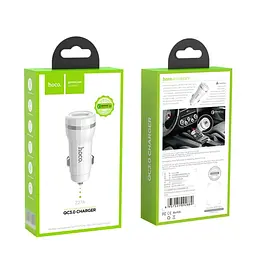Автомобільний зарядний пристрій Hoco Z27A USB QC 18W білий - мініатюра 8