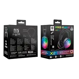 Навушники Onikuma wired gaming headphones X29 3.5mm+USB, RGB - мініатюра 2
