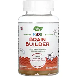 Набір: підтримка функцій мозку для дітей Nature's Way Kids Brain Builder 60 жувальних цукерок + добавка Nature's Way здоров'я мозку, ясність мислення 40 капсул - мініатюра 2