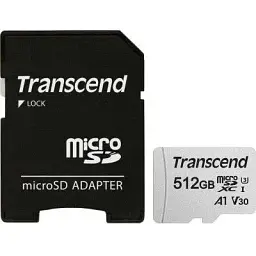 Карта пам'яті Transcend 512GB microSDXC Class 10 U3 (TS512GUSD300S-A)