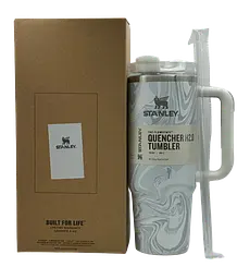 Термокухоль Stanley Quencher H2.0 Tumbler з неіржавкої сталі Gray Marble 0,88 л KT7002011