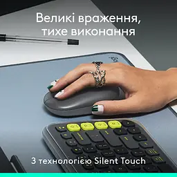 Комп'ютерна миша Logitech POP with emoji Graphite L910-007412 teh0022063 - мініатюра 7