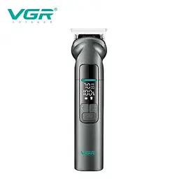 Машинка для стрижки VGR V-096, акумуляторна, для волосся та бороди, з насадками - мініатюра 2