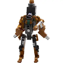 Іграшковий пістолет-трансформер Devik Toys RoboGun 2 в 1 Flasher 6 м'яких куль (K01) - мініатюра 2