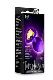 Анальна пробка Temptasia Bling Plug Large Purple - мініатюра 2