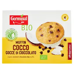 Мафіни Germinal Bio Muffin Cocco Gocce di Cioccolato 4 x 40г.