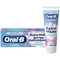 Зубна паста Oral-B Complete Надзвичайна білизна Прохолодна м'ята 75 мл (8006530254779)