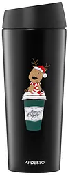 Термокухоль Coffee Time Reindeer 450мл нержавіюча сталь чорний ARDESTO kuh0014319