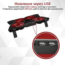 Підставка для ноутбука Promate iдставка для ноутбука AirBase-3 Black (airbase-3.black) - мініатюра 8