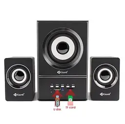 Компьютерные колонки 2.1 Kisonli U2700BT, Bluetooth, AUX, 5W+2x3W - мініатюра 5