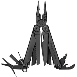 Мультитул Leatherman WAVE PLUS BLACK + синтетичний чохол (832526) [60725]
