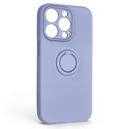 Силиконовый чехол для Apple iPhone 14 Pro, Icon Ring, фиолетовый, панель-накладка, с кольцом-подставкой на 360°, противоударный, возможность использования магнитных держателей, ArmorStandart (ARM68715)