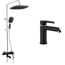 Душовий гарнітур Kroner Essen-SCH063 + змішувач Essen-SCH010 (CVS30210)