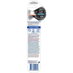 Зубна щітка Colgate Slim Soft Charcoal сіра з чорним 1 шт. - мініатюра 2