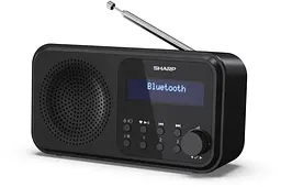 Радіоприймач портативний Sharp DRP420BK Black DAB+, FM, Bluetooth, батарейки, мережа - мініатюра 3