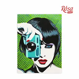 Полотно на картоні з контуром Rosa Start Paparazzi 30×40 бавовна акрил [CD] - мініатюра 2