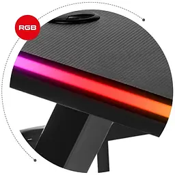 Комп'ютерний стіл Huzaro Hero 5.0 RGB black - мініатюра 8