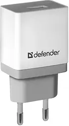 Мережевий зарядний пристрій Defender UPA-21 білий, 1xUSB, 5V/2.1A (83571) (6505064)
