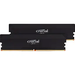 Модуль пам'яті DDR5 Crucial 2x32GB 6400MHz Pro OC Black (CP2K32G64C40U5B) [147387]