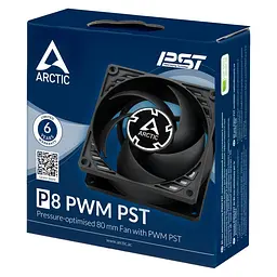 Корпусний вентилятор 80 мм Arctic PWM PST P8 ACFAN00150A Black - мініатюра 4