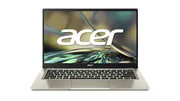 Ноутбук Acer Swift 3 SF314-512 14' FHD IPS, Intel i7-1260P, 16GB, F1TB, UMA, Lin, золотистий (NX.K7NEU.00J)