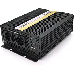 Інвертор напруги Orbus ORMS2500 (2500Вт), 12/220V, approximated, 2 Shuko, 2 клемні дроти, 9 запобіжників, Box.Q20
