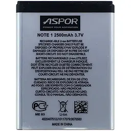 Акумулятор Aspor EB615268VU для Samsung Note 1/N7000