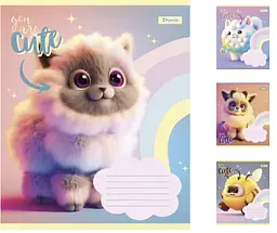 
Зошити учнівські 12 аркушів лінія. 1В You are cute, 25 шт. в упаковці