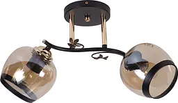 Люстра декоративна V DA5142B/2 Black+Gold на 2 плафони - мініатюра 2