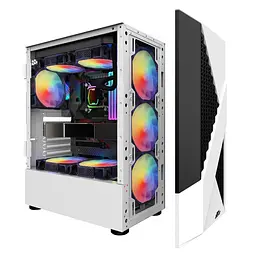 Корпус 1stPlayer F3-A-WH-4F1-PS-600FK-EU White 600W - мініатюра 4