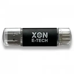 Флеш-накопичувач XON FlashDrive DuoConnect 256GB (USB 3.0 + USB Type-C) Чорний (FX3DX256MB 7584)