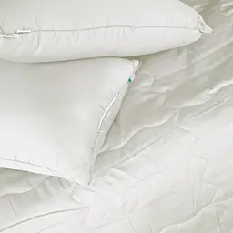 Літній постільний комплект MirSon Line Satin Premium Moko White Silk King Size (2200010983999) - мініатюра 2
