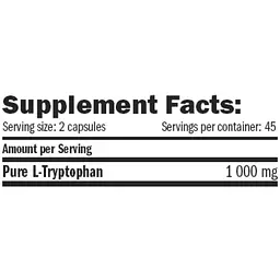 Амінокислота Amix L-Tryptophan 1000 мг 90 капсул - мініатюра 2
